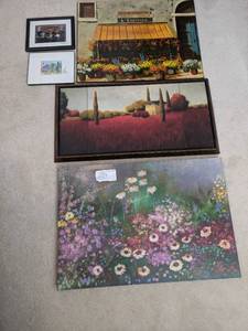 lot 71 image: Beautiful Floral Landscape Painting Collection