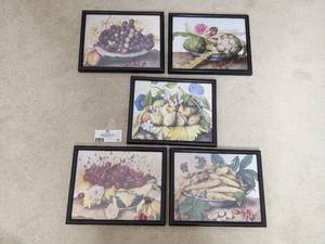 lot 76 image: Lovely Assorted Fruit Wall Prints 14.5x12