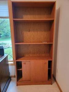 lot 21 image: Wooden Bookshelf 74 x11 x35