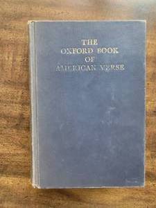 lot 111 image: Rare Vintage Book- The Oxford of American Verse