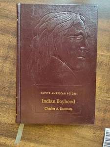 lot 125 image: Rare Antique Book Native American Voices Indian Boyhood Published in 1909