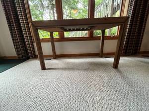 lot 29 image: Vintage Pig Skin Chess Table 27x24x46
