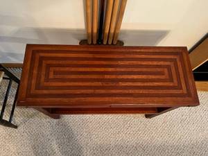 lot 45 image: Wooden Table 36x15x27