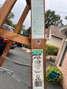 lot 166 image: 6 Wooden Ladder