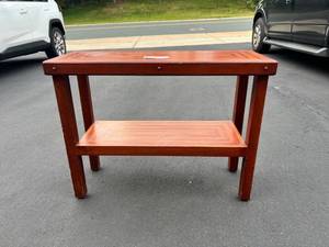 lot 166A image: Beautiful Hand-Crafted Inlaid Wood Table