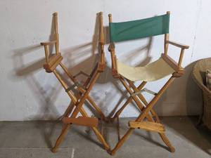 lot 152 image: 2 Vintage Directors Chairs47.5 x 16 x 20