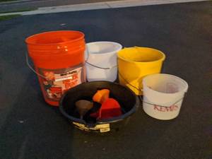 lot 243 image: Plastic Buckets