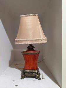 lot 247 image: Wooden Lamp