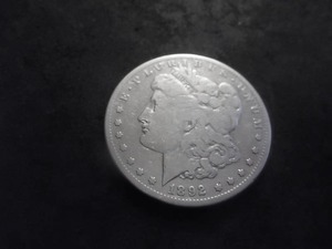 1892 S Morgan Silver Dollar