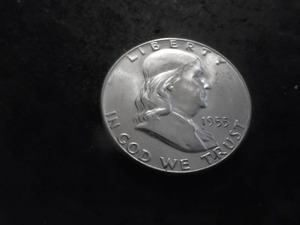 1955 Franklin Silver Half Dollar