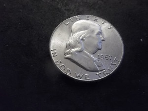 1957 Franklin Silver Half Dollar