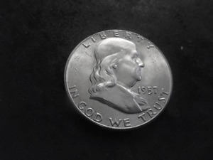 1957 Franklin Silver Half Dollar