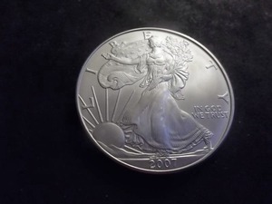 2007 Silver Eagle Dollar 1 Oz. 99.9 Fine Silver