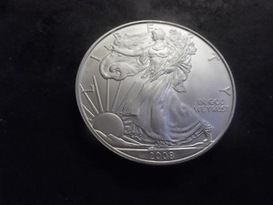 2008 Silver Eagle Dollar 1 Oz. 99.9 Fine Silver