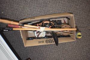 Rattle Reels, Line, and ice fishing poles