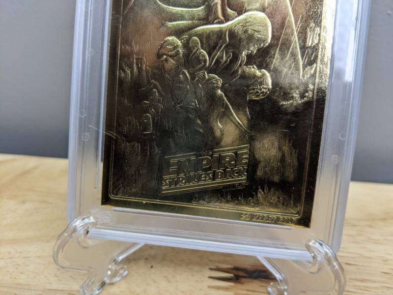 lot 84A image: 1996 Score Board Star Wars The Empire Strikes Back 23kt Gold Card WCG 10 Y