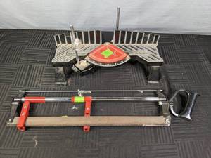 lot 161 image: Craftsman Miter Saw with Adjustable Angle  X