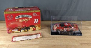 lot 172 image: NASCAR 2002 Racing Champions 11 Smuckers Toppings Authentic Stock Car Replica Scale 124 Die Cast Model, 1 of 8,000 COA Q