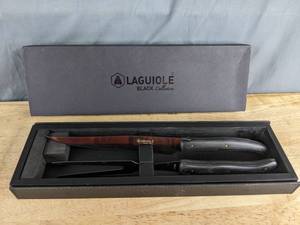 lot 274 image: Laguiole Black Collection Carving Set and Pampered Chef Fluted Chocolate Mold X