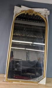 lot 316 image: Gold Traditional Arch Wall Mirror, 41 x 20 X