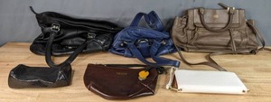 lot 311 image: Collection of (6) Handbags Michael Kors, R. Riveter, The Sak, B. Makowsky, Vince Camuto   X