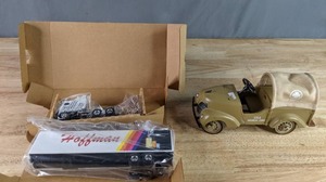 lot 355 image: Kenworth K100E Cab with Trailer and USA Medical Corp Truck Toy   W