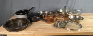 lot 336 image: Wolfgang Pucks Cafe Collection Pot and Pan and More Kitchen Items W