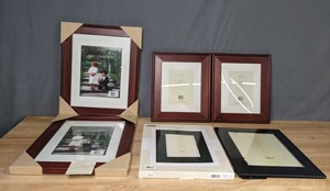 lot 357 image: Furio Home Wall Collection Frames (4) and Fetco Black Frames (2) W