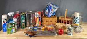 lot 359 image: Assorted KitchenCleaning Hefty, Fabreeze, Scotchgard, ThermalCell, Oster, Reynolds Wrap, Hoover, and Brillo W
