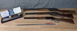 lot 415 image: Set of (3) BB Guns, JC Higgins Gun Cleaning Kit, & More W