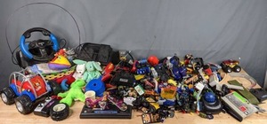 lot 411 image: Assortment of Toys TY Beanie Babies, Cars, Trucks, Motorcycle, & More W