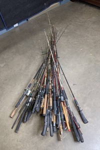 lot 431 image: Large Assortment of Fishing Rods W