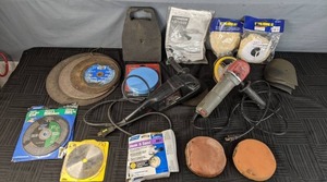 lot 400 image: Warrier 6-in Disc Sander-Polisher, Chicago Electronic Platinum Sander, Various Norton Accessories, & More W