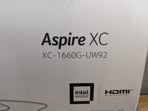 lot 9A image: Brand New Acer Aspire Desktop 10th Gen Intel Core i3-10105 4-Core Processor 8GB DDR4 256GB Black Windows 10 Home Y