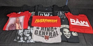 lot 76 image: A Collection of Vintage Wrestling T-Shirts Size 3x   W