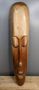 lot 17 image: Decorative Wooden Mask of Unknown Origin  P