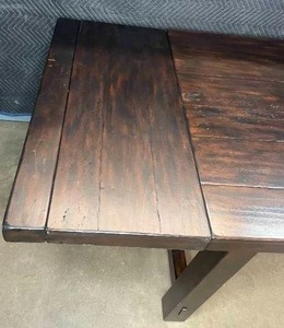lot 25A image: Pottery Barn Benchwright Extending Dining Table  F