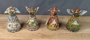 lot 455 image: Group of 4 Jim Shore Heartwood Creek Angel Figurines M