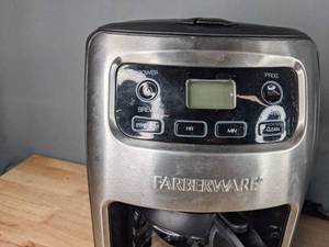 lot 108A image: Faberware Drip Coffeemaker, Oster Countertop Blender, Keurig Platinum Brewing System and Cup Storage Rack D