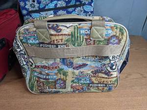 lot 111A image: Olympia Rolling Luggage, Large HandbagsWeekender Bags (Pioneer Express, Kenneth Cole Reaction, Two Lumps of Sugar), and Modella Coin Purse D