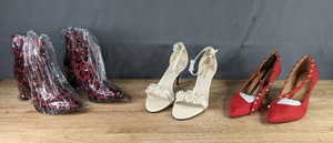 lot 448 image: Womens Dress Shoes Ninety Union Milano Red, Andiamo Lively Pearl and Andiamo Mandy Pump R