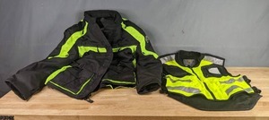 lot 452 image: Viking Cycle Motorcycle Jacket and 5.11 Tactical Reflective Vest R