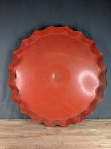 lot 62 image: Red Metal Decor Piece  R