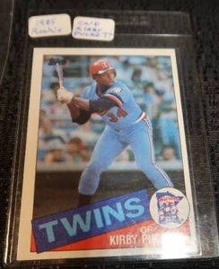 lot 36 image: 1985 TOPPS KIRBY PUCKETT - ROOKIE