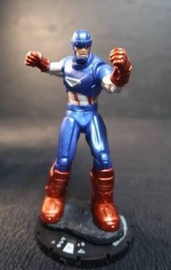 lot 46 image: MARVEL HEROCLIX CAPTAIN AMERICA SENTINEL