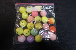 lot 62 image: COLORED GOLF BALLS