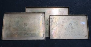 lot 95 image: SOLID BRASS PLATES (VINTAGEANTIQUE)
