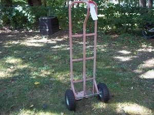 Metal dolly cart with inflatable wh...