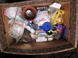 (2) boxes of random craft supplies ...