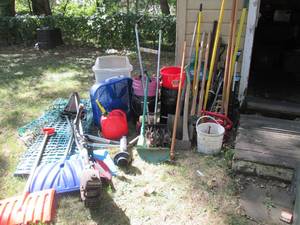 Large lot of outdoor and yard tools...